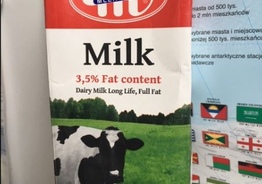 Молоко натуральное УВЧ (UHT)жирность 1.5-2.0-3.5 % из Польшы